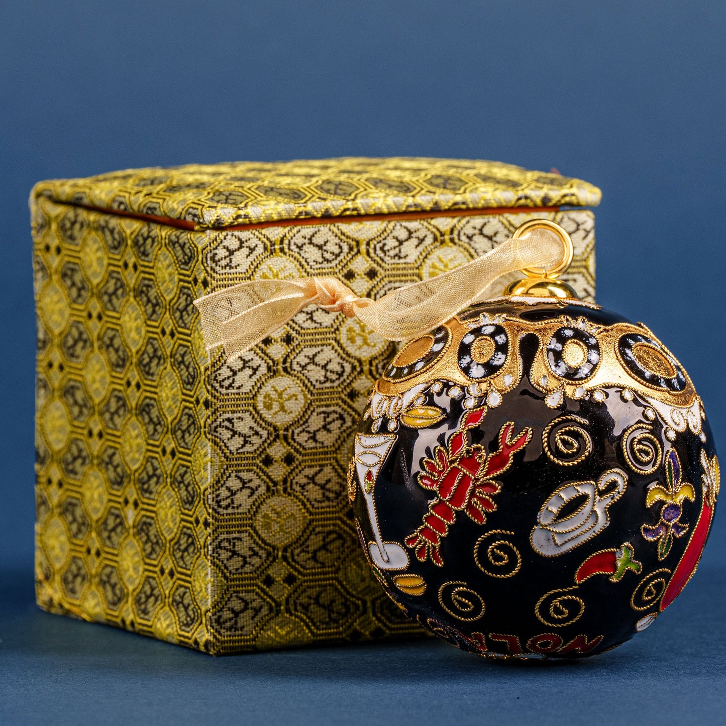 Hotel Monteleone Cloisonne Glass Ornament