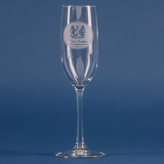 Hotel Monteleone Etched Signature Champagne Flute
