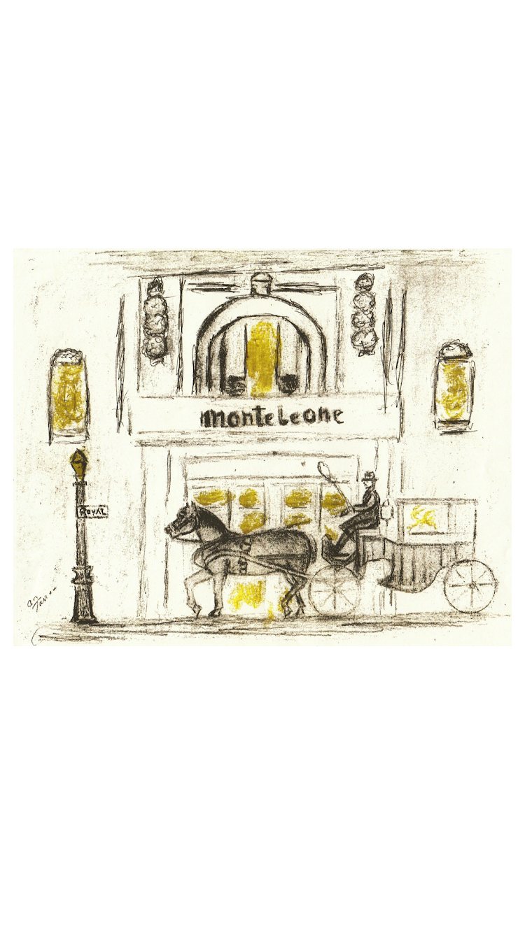 Medallion Hotel Monteleone Building Exterior Sketch Shot Glass